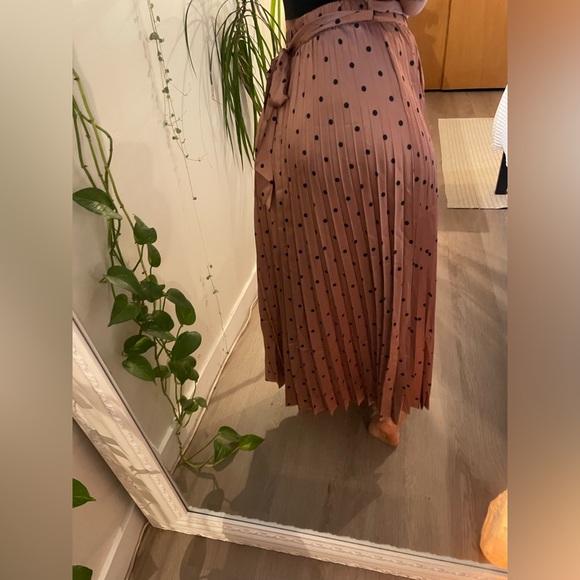 GILLI Pink and black Satin skirt.Size S - Picture 5 of 6